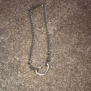 Silver Brighton heart necklace